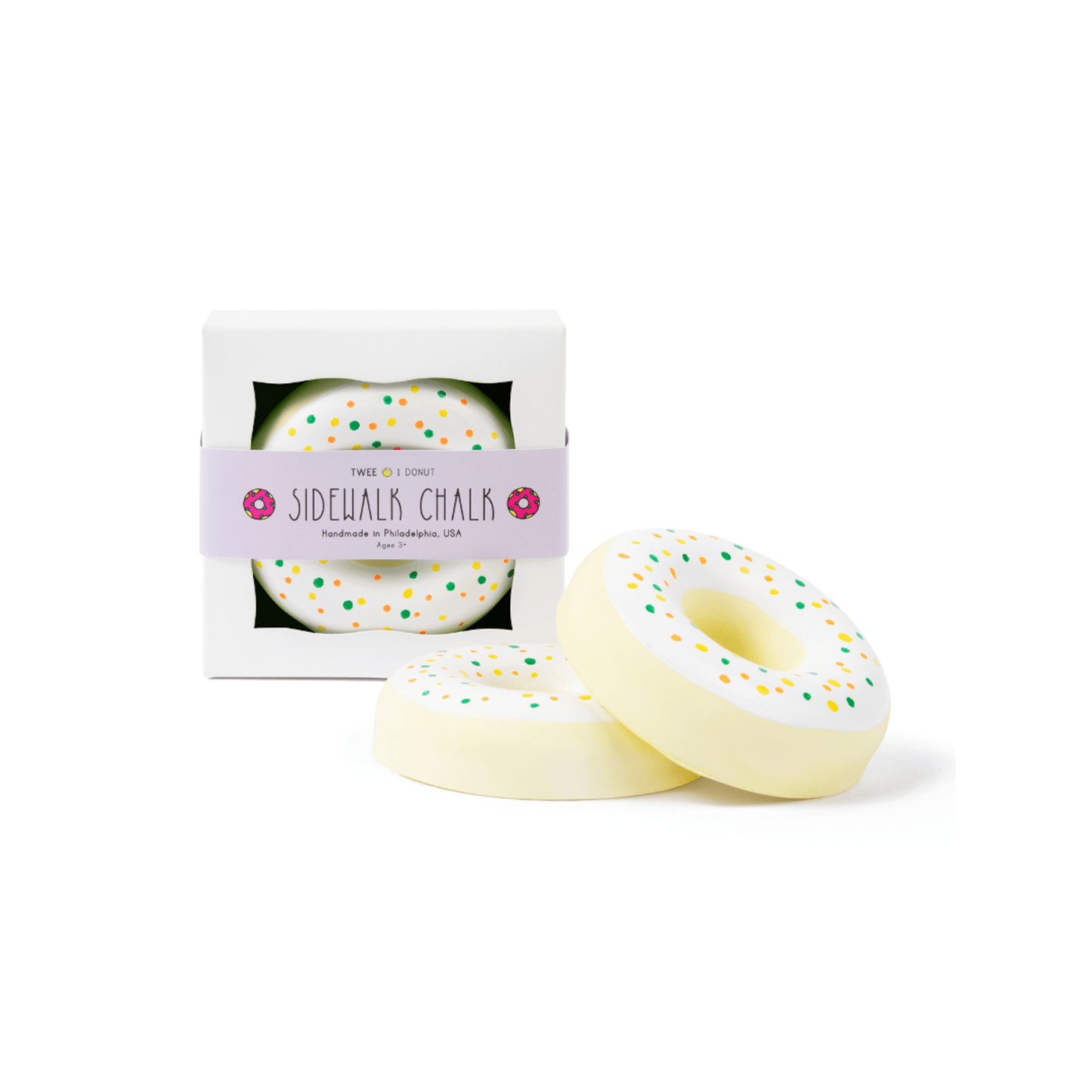 Twee Sidewalk Chalk SPRINKLE DONUT | HANDMADE SIDEWALK CHALK | YELLOW