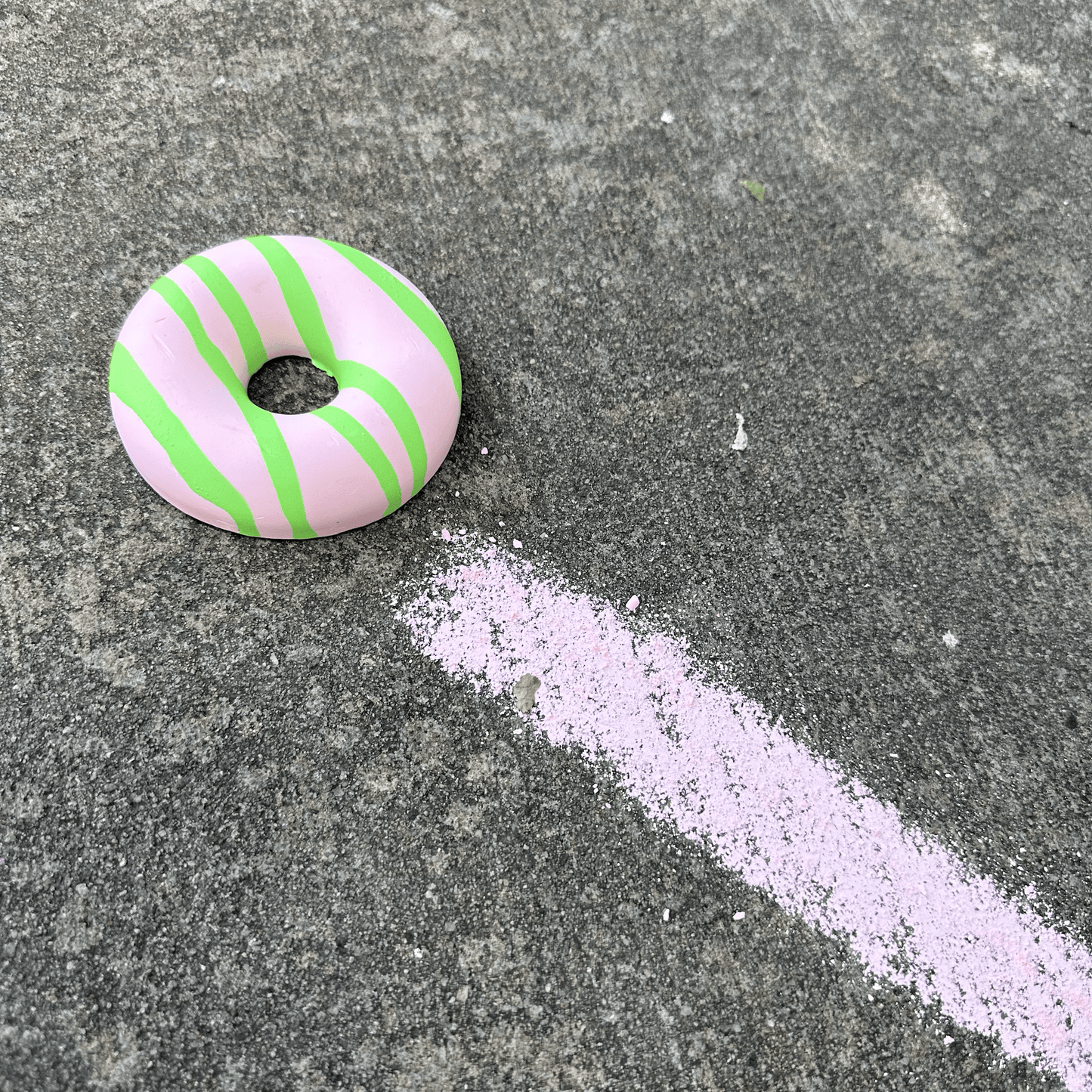 Twee Sidewalk Chalk DRIZZLE DONUT | HANDMADE SIDEWALK CHALK | PINK