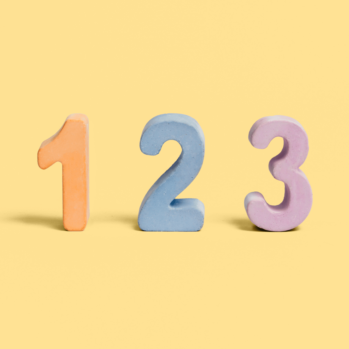 NUMBERS | HANDMADE SIDEWALK CHALK – TWEE