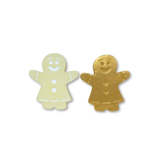 Twee Sidewalk Chalk SHE SHOULD RUN GINGERBREAD WOMEN YELLOW | HANDMADE SIDEWALK CHALK | HOLIDAY TWINKLE