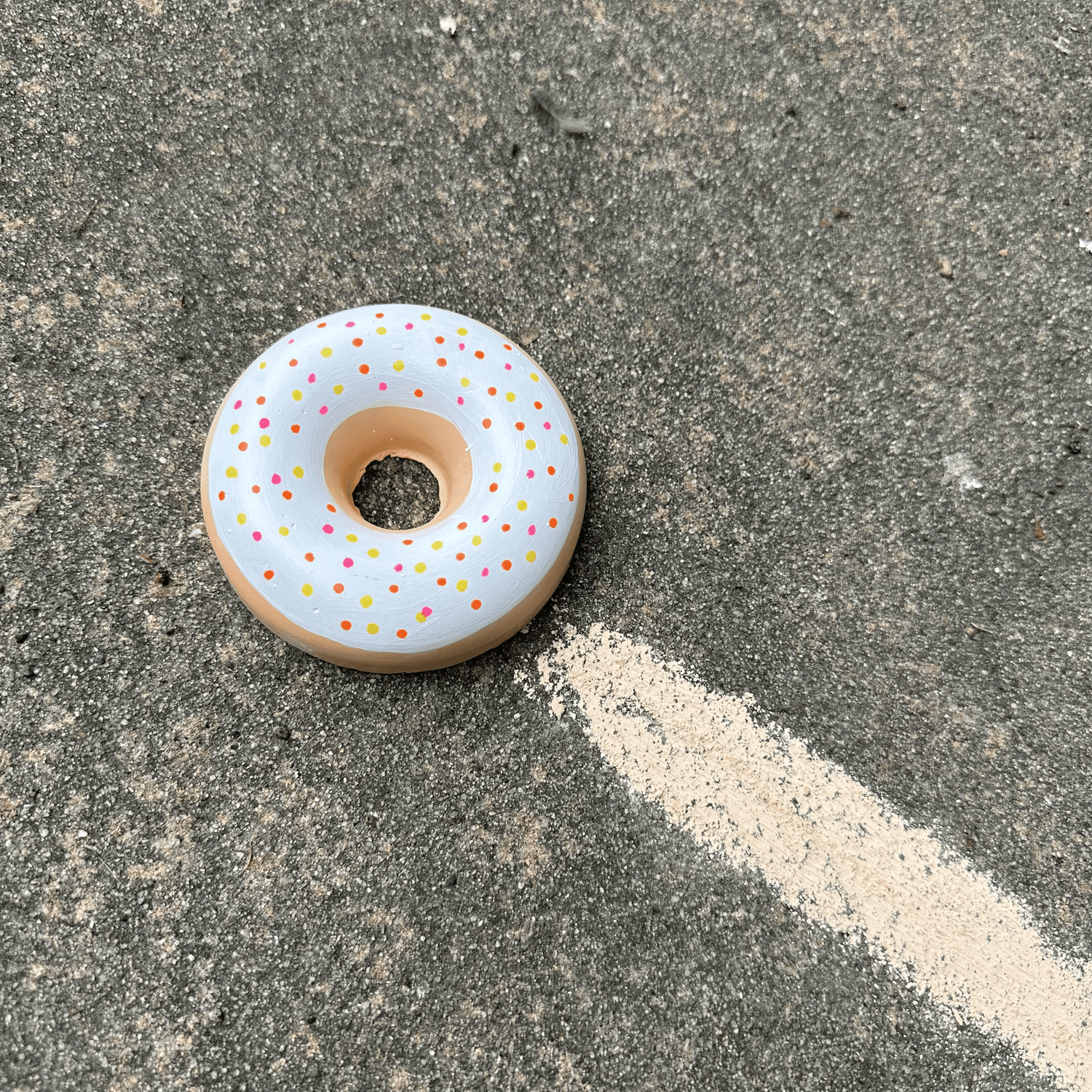 Twee Sidewalk Chalk SPRINKLE DONUT | HANDMADE SIDEWALK CHALK | ORANGE